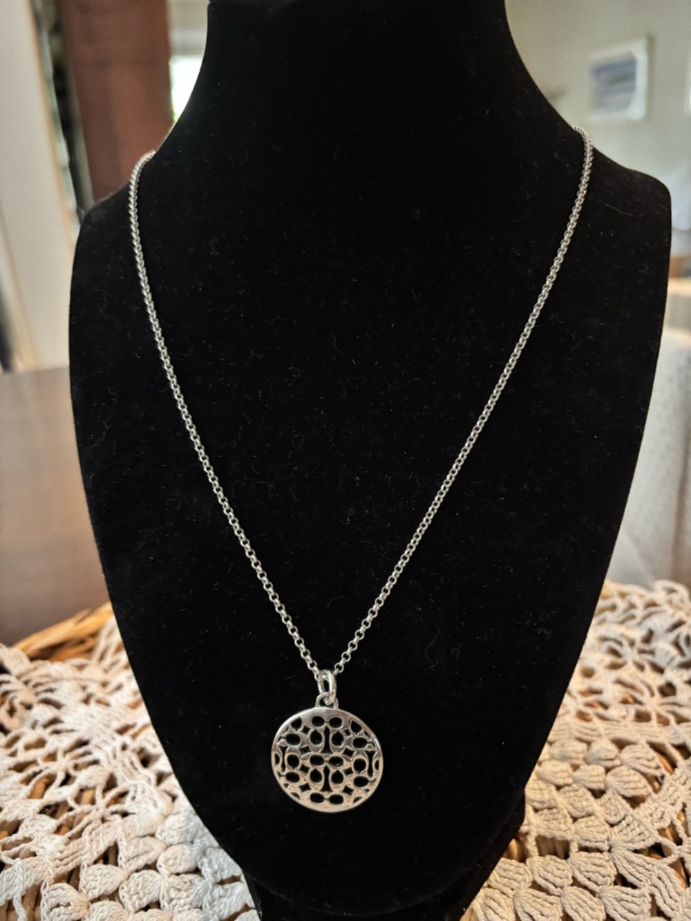 Coach Pendant Necklace on 925 Sterling Silver Chain (Chain Not Coach) - Picture 7 of 7